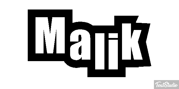 Malik Efecto de texto