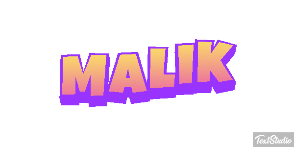 Malik Efecto de texto