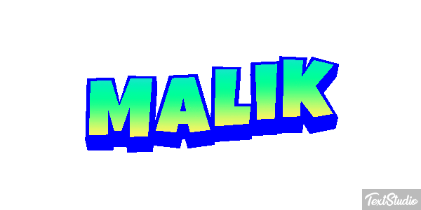 Malik Efecto de texto