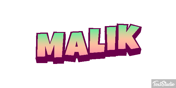 Malik Efecto de texto