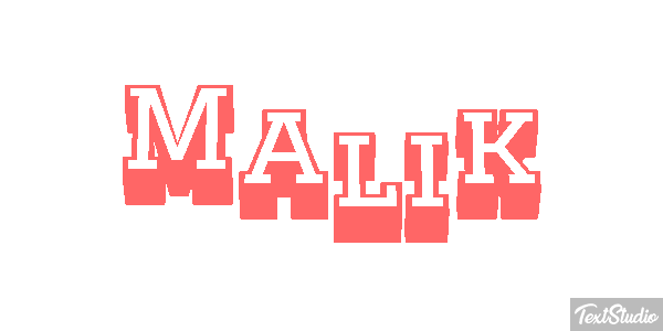 Malik Efecto de texto