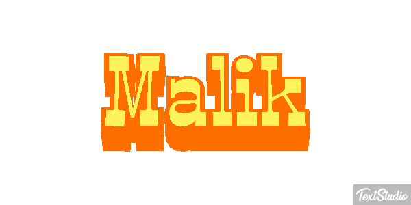 Malik Efecto de texto