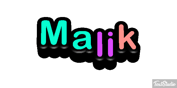 Malik Efecto de texto