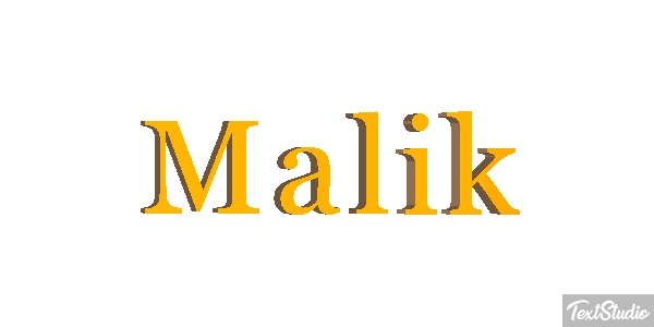 Malik Efecto de texto