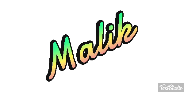 Malik Efecto de texto