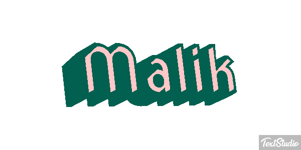 Malik Efecto de texto