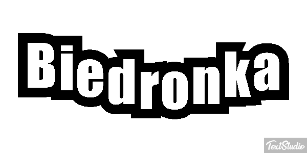 Biedronka Tekst effect