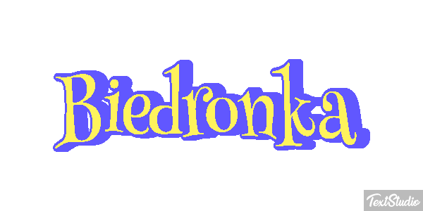 Biedronka Tekst effect