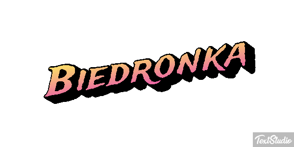 Biedronka Tekst effect