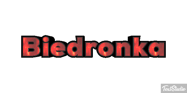 Biedronka Tekst effect