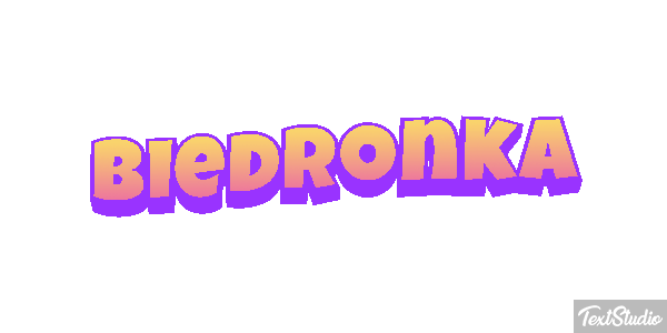 Biedronka Tekst effect