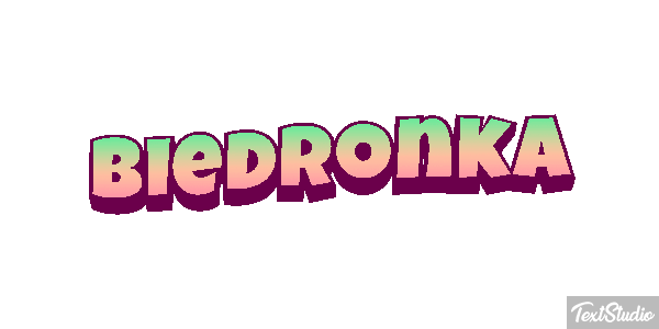Biedronka Tekst effect