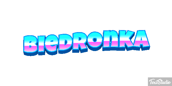 Biedronka Tekst effect