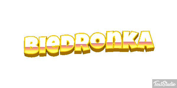 Biedronka Tekst effect