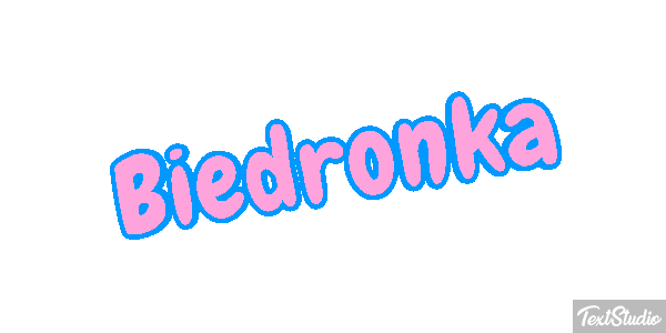 Biedronka Tekst effect