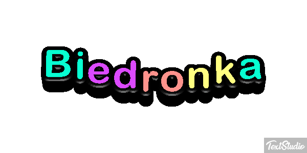 Biedronka Tekst effect