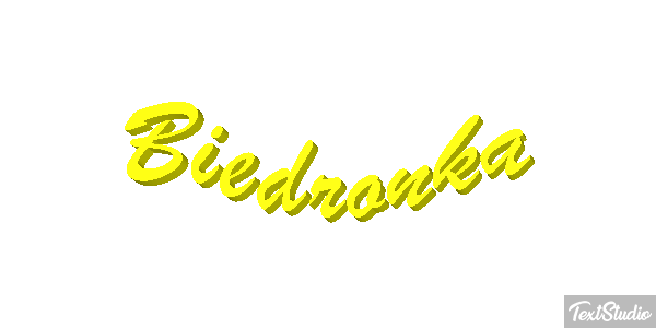 Biedronka Tekst effect