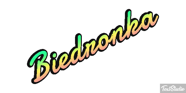 Biedronka Tekst effect