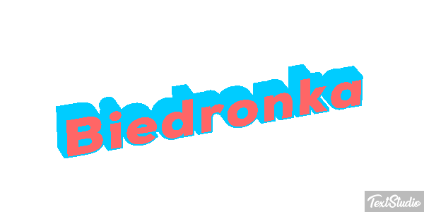 Biedronka Tekst effect