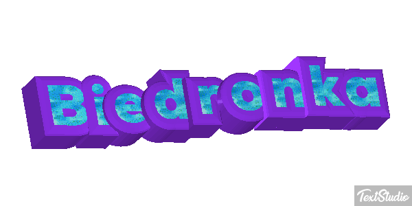 Biedronka Tekst effect