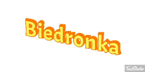 Biedronka Tekst effect