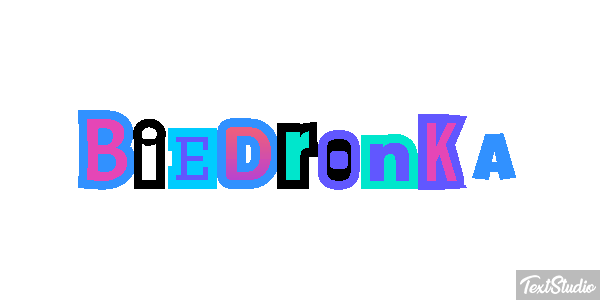 Biedronka Tekst effect