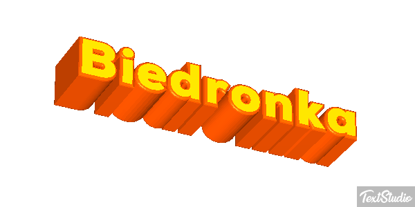 Biedronka Tekst effect