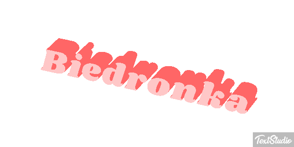 Biedronka Tekst effect
