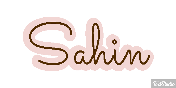 Sahin Text effect