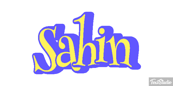 Sahin Text effect