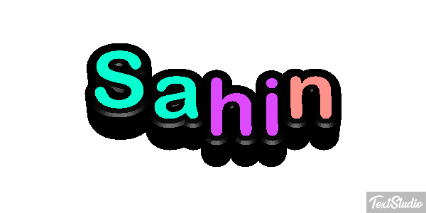 Sahin Text effect