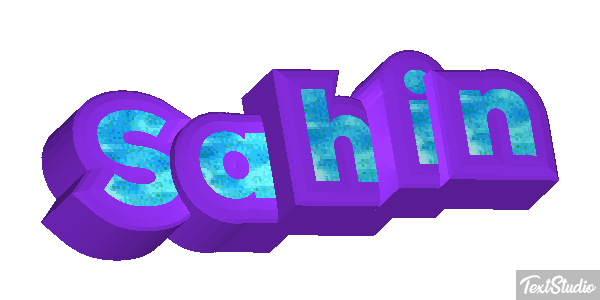 Sahin Text effect
