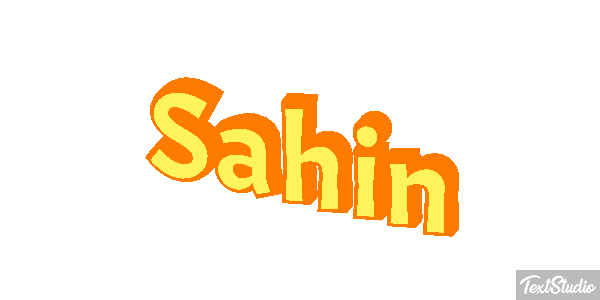 Sahin Text effect