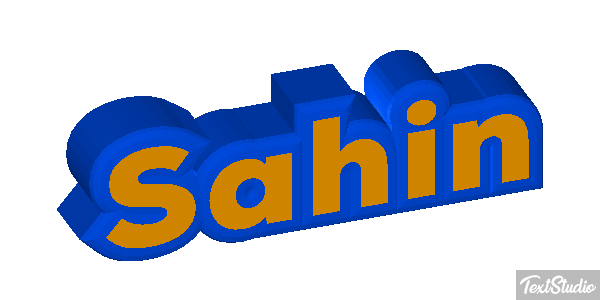 Sahin Text effect