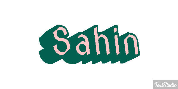 Sahin Text effect