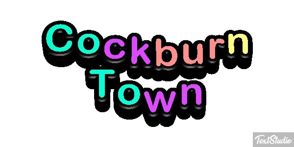 Cockburn Town Effetto testo