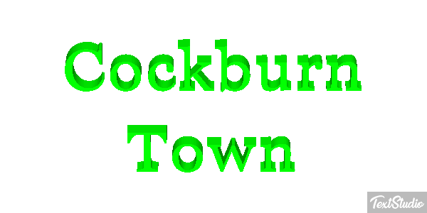 Cockburn Town Effetto testo