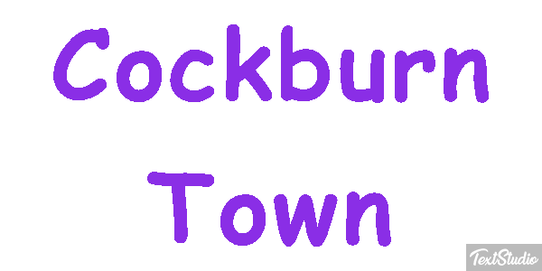 Cockburn Town Effetto testo