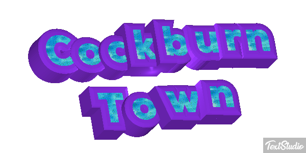 Cockburn Town Effetto testo