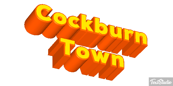 Cockburn Town Effetto testo