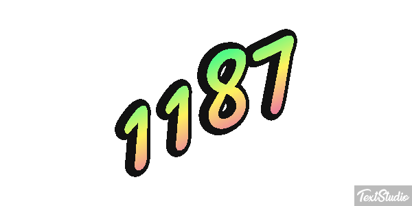 1187 Text effect