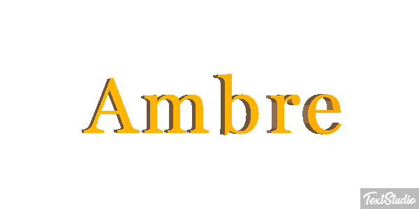 Ambre Tekst effect