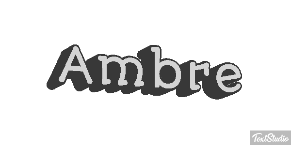 Ambre Tekst effect