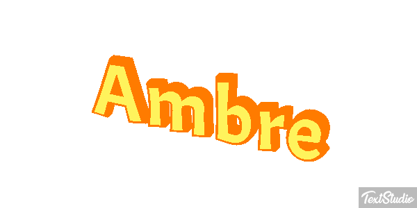 Ambre Tekst effect