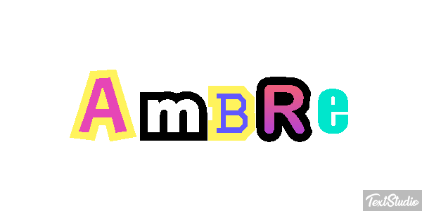Ambre Tekst effect