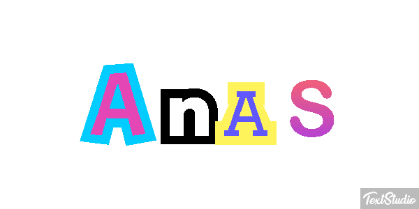 Anas Text effect