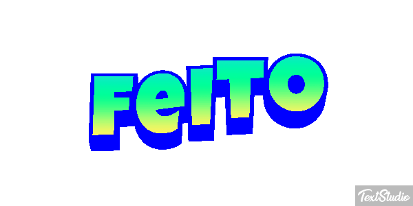 Feito Efeito do texto