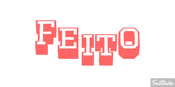 Feito Efeito do texto