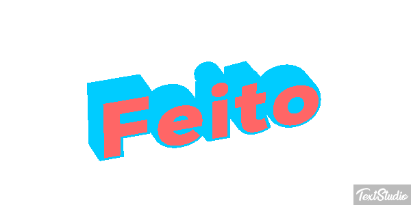 Feito Efeito do texto