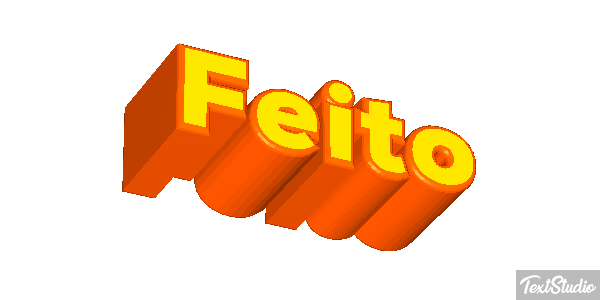 Feito Efeito do texto